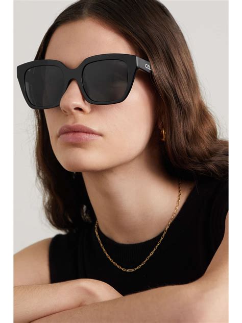 celine square shield sunglasses|Celine oversized square sunglasses.